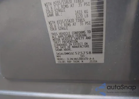 2016 Infiniti Qx60 из США, поврежденный, VIN 5N1AL0MM1GC525758